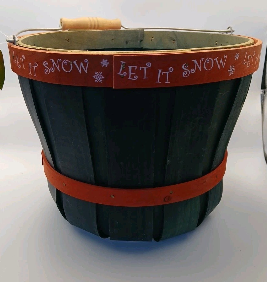 Joann Fabrics Let It Snow Basket NWT