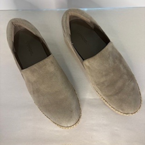 Vince Warren Women Platform Espadrille Slip On Sneakers Taupe Gray 7.5M