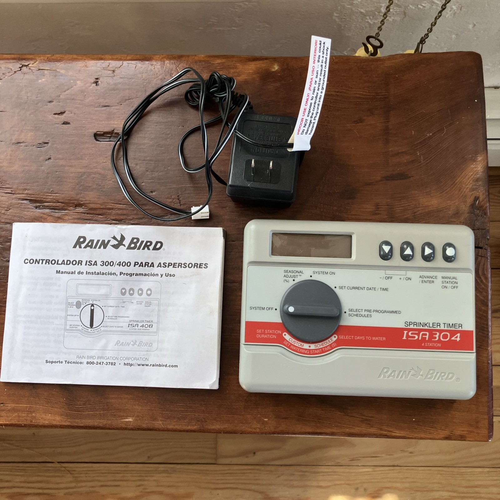 Rain Bird ISA 304 Four Station Sprinkler Timer - Tested & Working