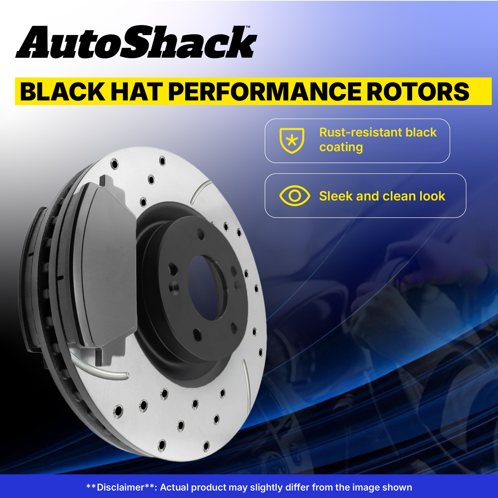 Front Drilled Disc Rotors Ceramic Brake Pads for Ford Escape Volvo S40 C70
