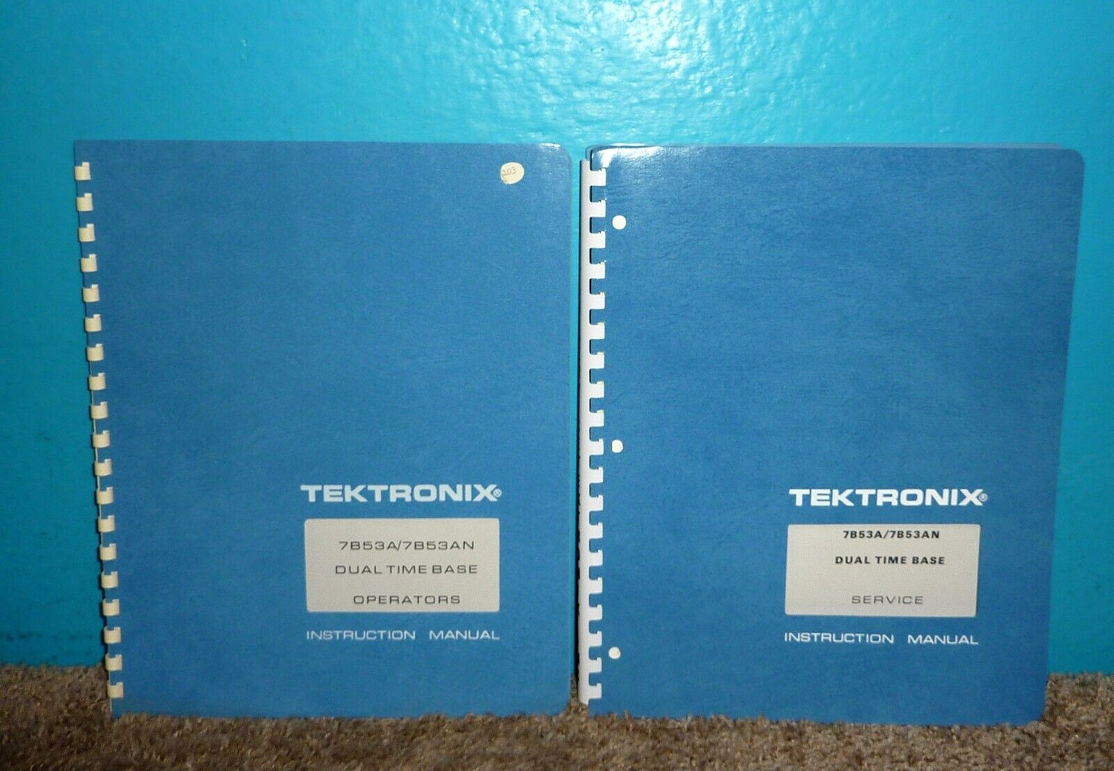 Tektronix 7B53A/AN Dual Time Base Service & Operator Manuals 1972 OEM