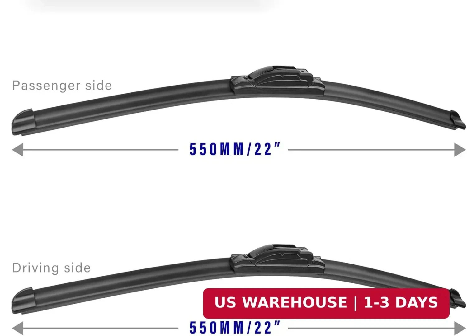22" 22" Front Windshield Wiper blades Replacement for Chevy Chevrolet Silverado
