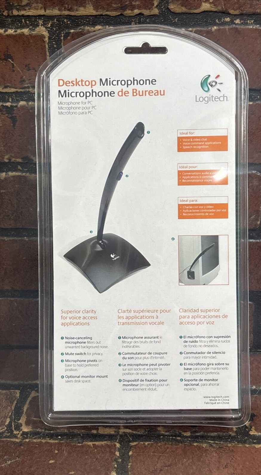 Logitech 980240-0403 Desktop Microphone