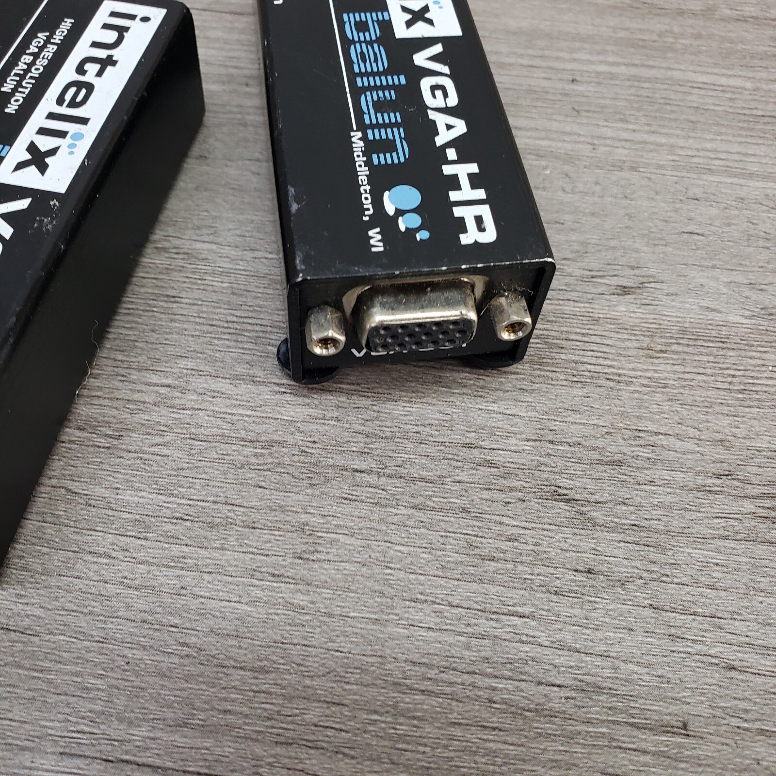 Two Intelix VGA High Resolution Baluns 1 Receive 1 Send CAT 5 Full Speed Modular