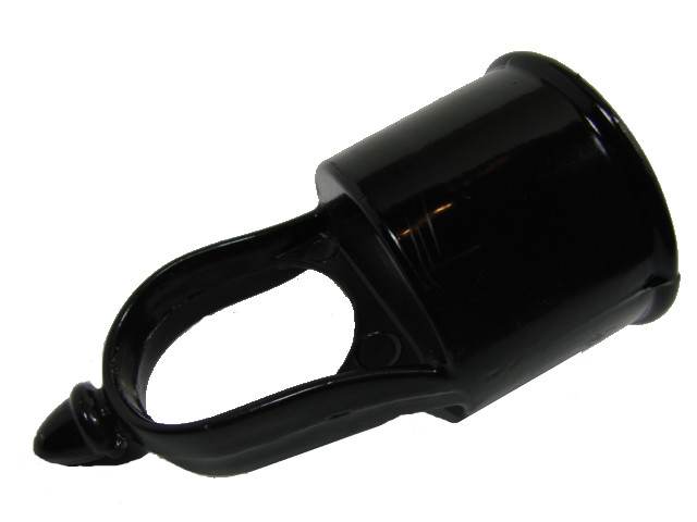 Black Aluminum Eye-Tops (Loop Caps) for Chain Link Fence - 6 Pack
