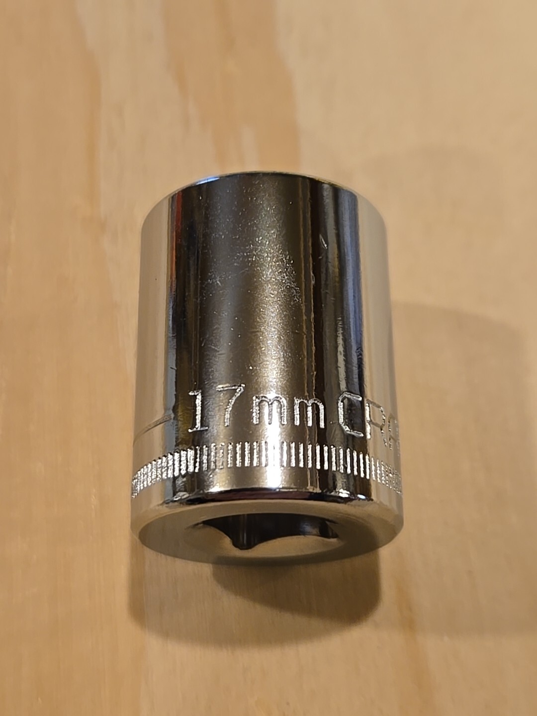 Craftsman 17mm 6 Point 3/8" Drive Shallow Polished Chrome Socket 43548 Z-AN