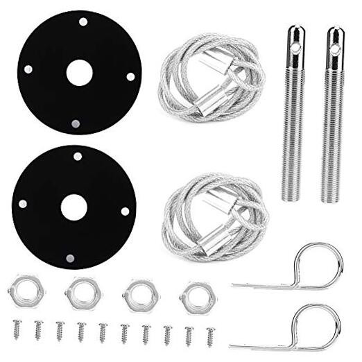 Universal Racing Sport Hair Pin Bonnet Hood Pin Locking Kit, Quick Hood Kit