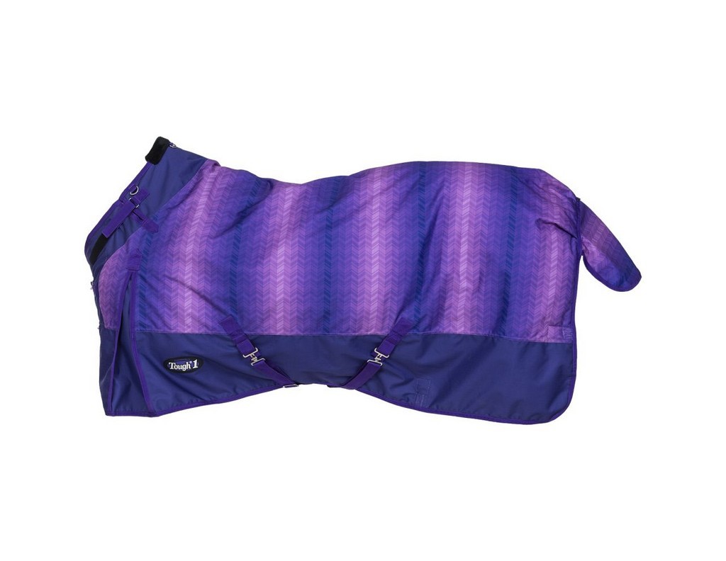Tough 1 Blanket 1200D Chevron Turnout Snuggit WP 84" Purple 32-7125S