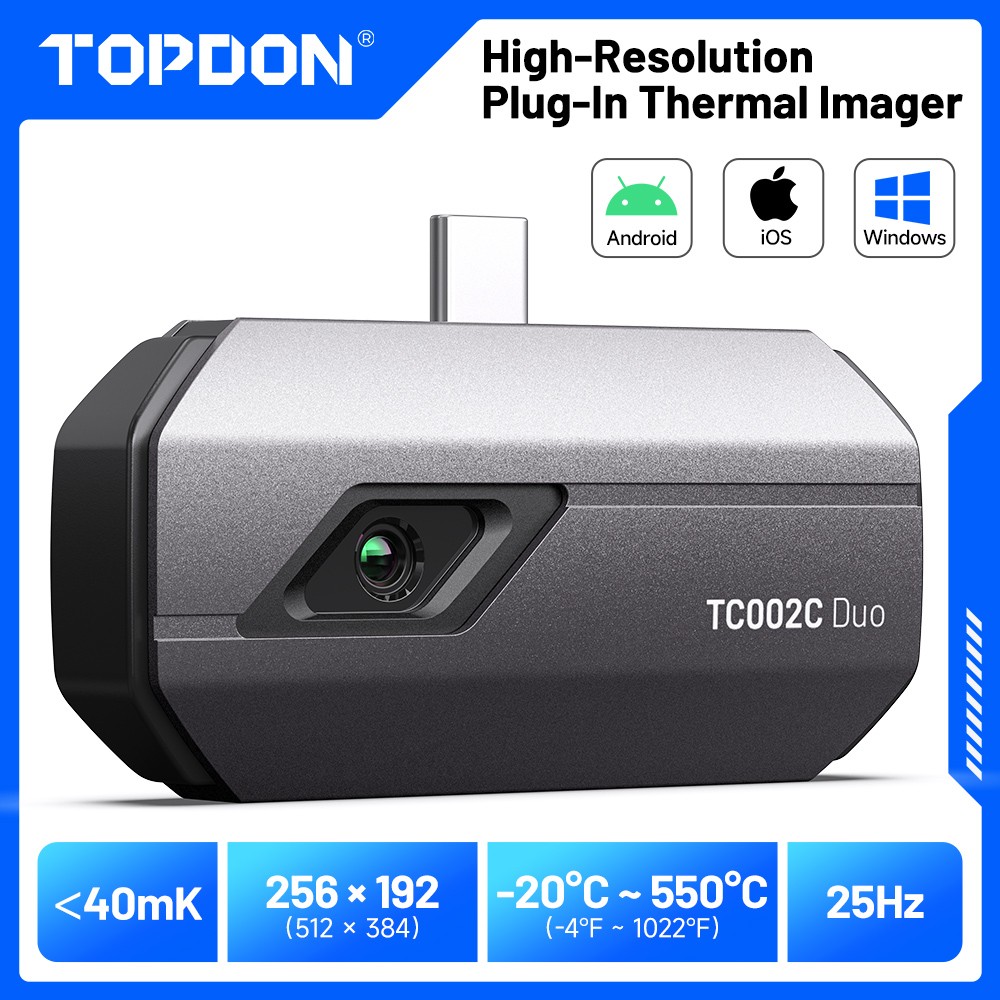 TOPDON TC002C Duo Portable Thermal Camera for iOS iPhone & iPad 256 x 192 IR