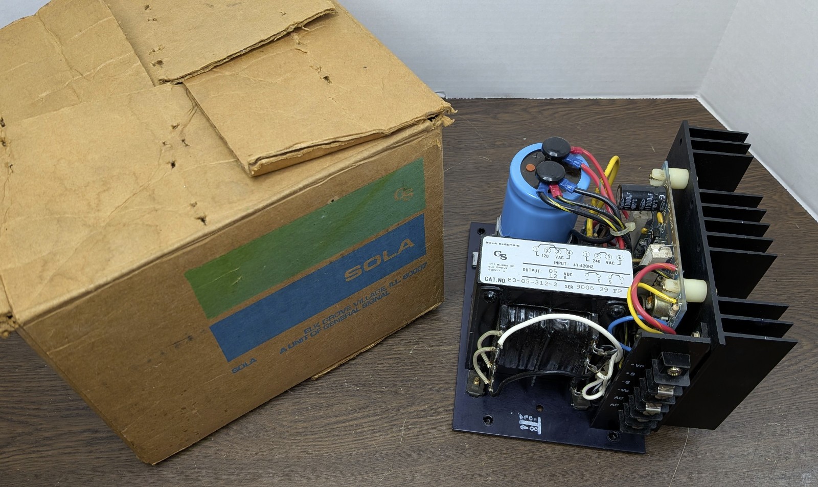 Sola Electric 83-05-312-2 Power Supply Transformer 5VDC 12Amp