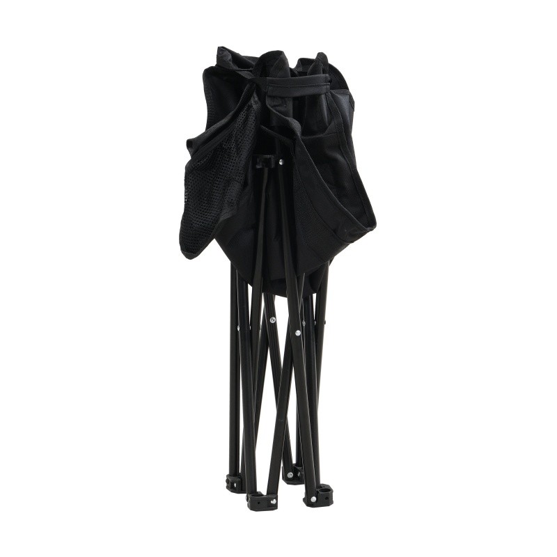 2PCS Outdoor Camping Chairs Folding/Portable, Carry Bag ,Black