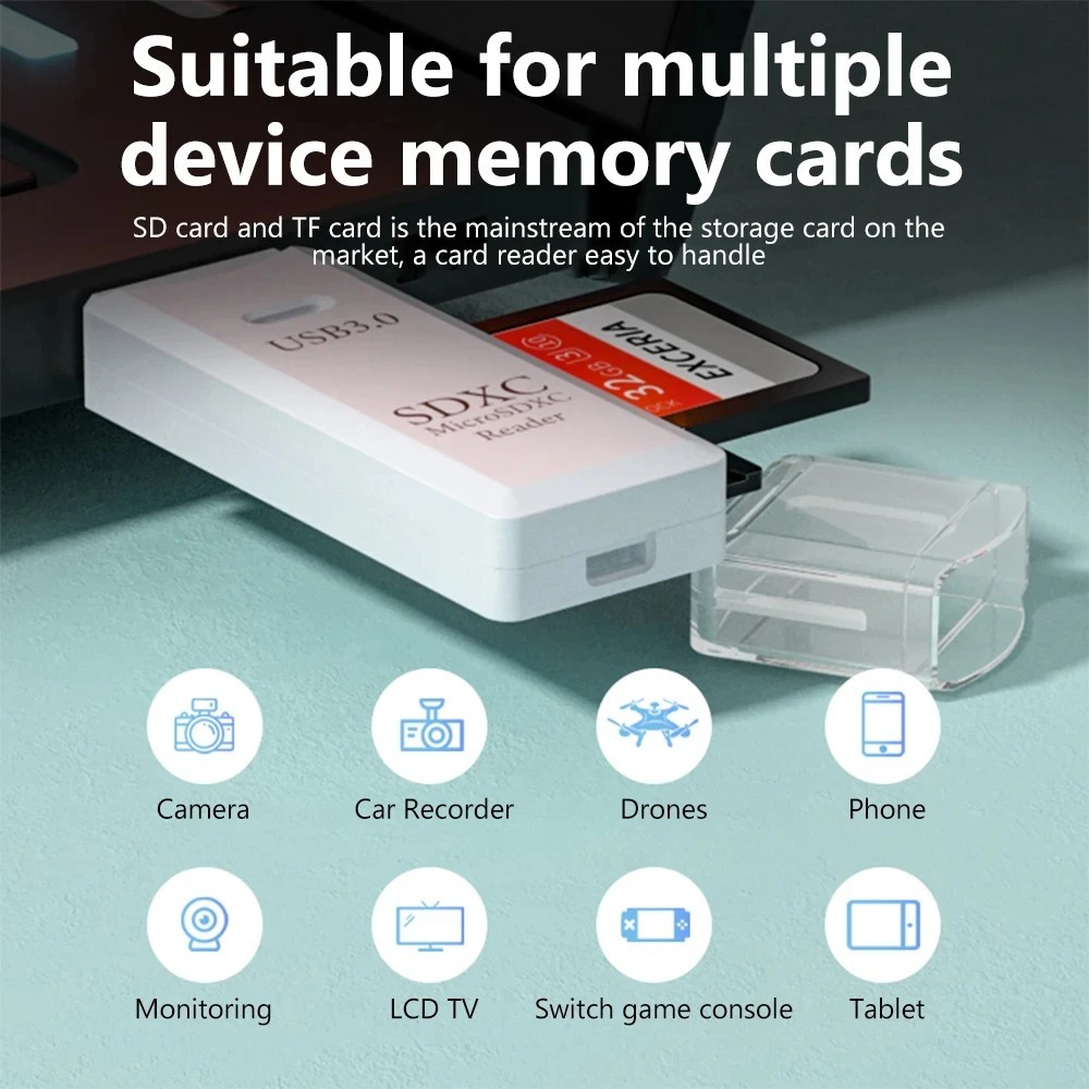 USB 3.0 Micro SD SDHC TF Card Reader Memory Adapter for PC Laptop Camera lot