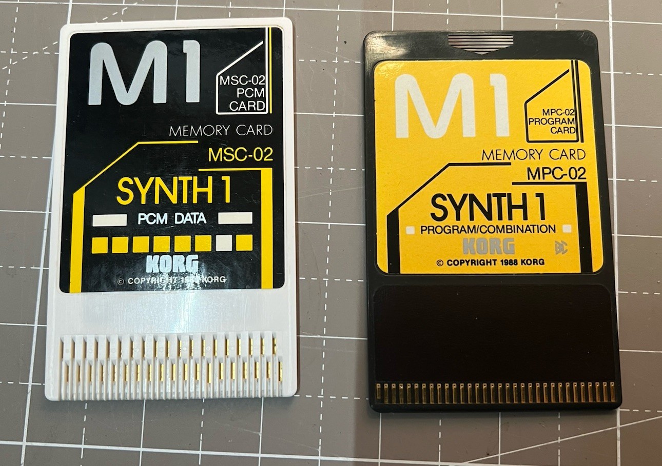 Korg PCM Data Memory Program Card MSC-02 MPC-02/ MSC-015 And MPC-015 Drums 2 LOT