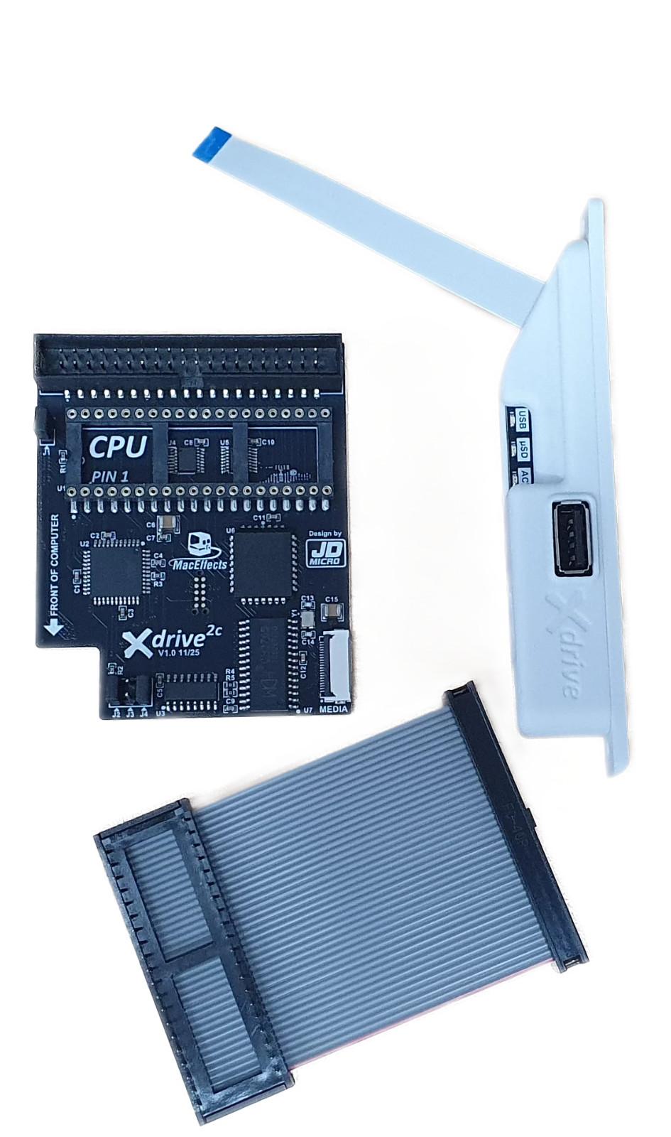 NEW - MacEffects JD Micro Xdrive2c USB/SD Card Drive for Apple IIc Computer