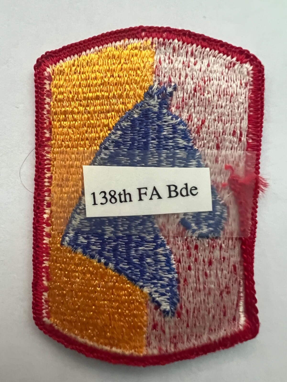 138th Field Artillery US Army Patch