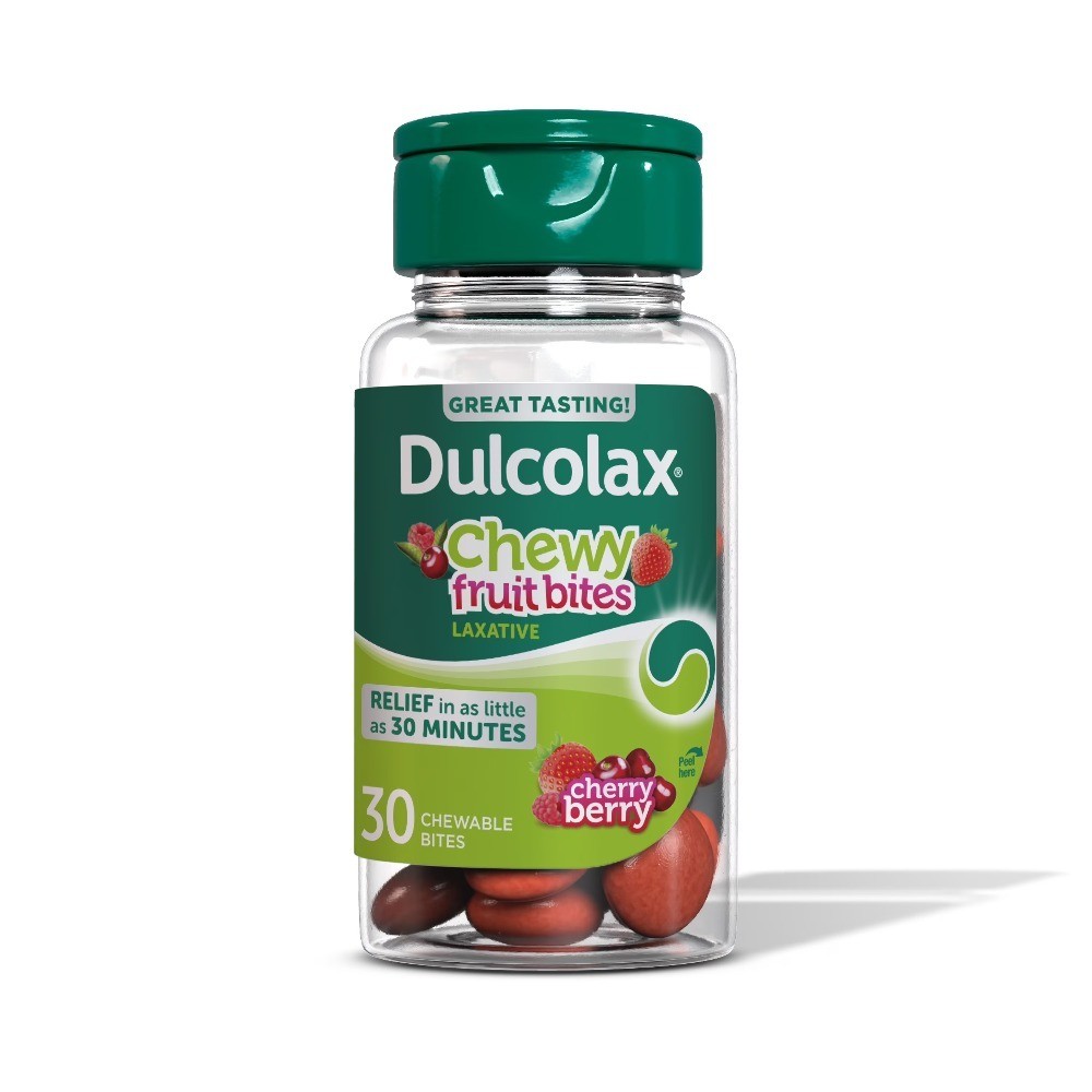 Fast-Acting Chewy Fruit Bites Laxative for Gentle Constipation Relief, Magnesium