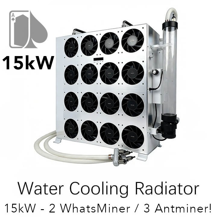 15KW Water Cooling Radiator For Antminer 2 WhatsMiner S19/S21 M53 M63 Hydro HK
