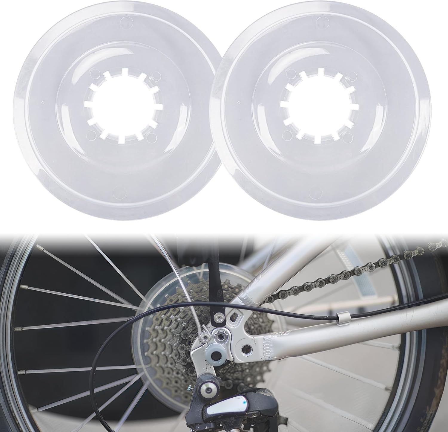 Flywheel Guard 2PCS 138 mm Freewheel Spoke Protector for Mountain Bike Road Bike