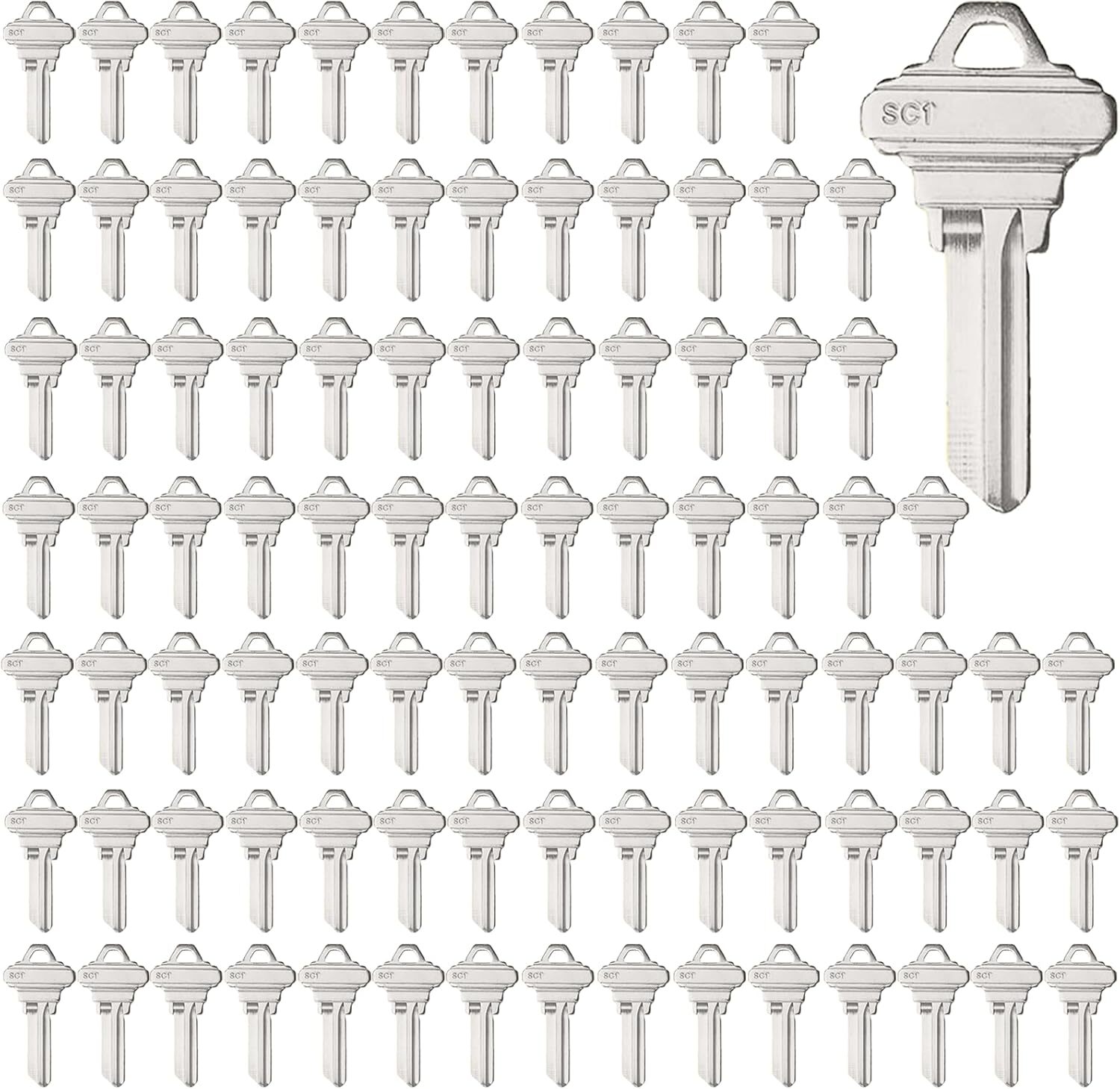 100 SC1+ 100 SC4 Blank Key Blanks Uncut Blank Keys Copper Structures Blank Key