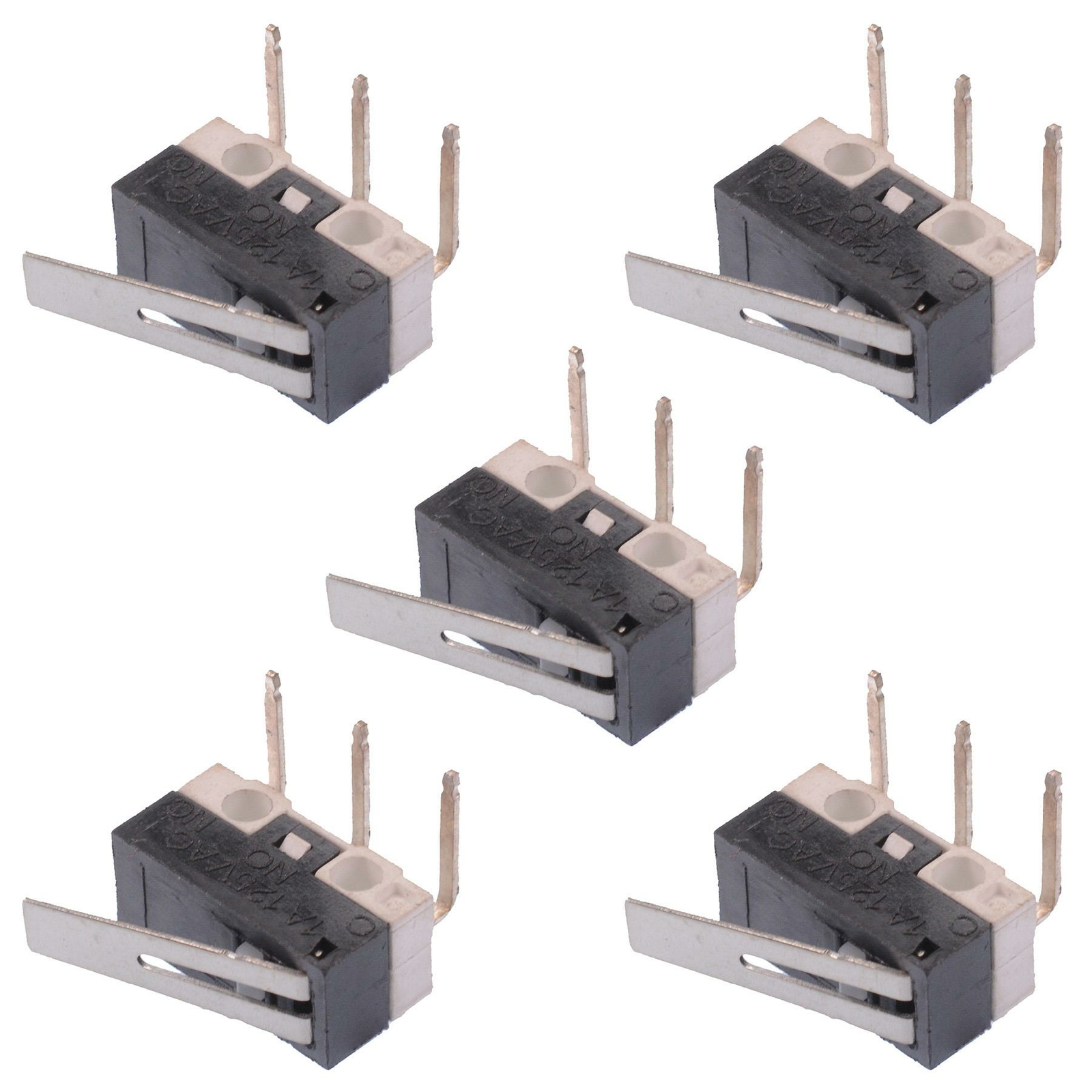 5 x 13mm Lever Subminiature Horizontal PCB Microswitch SPDT 3A