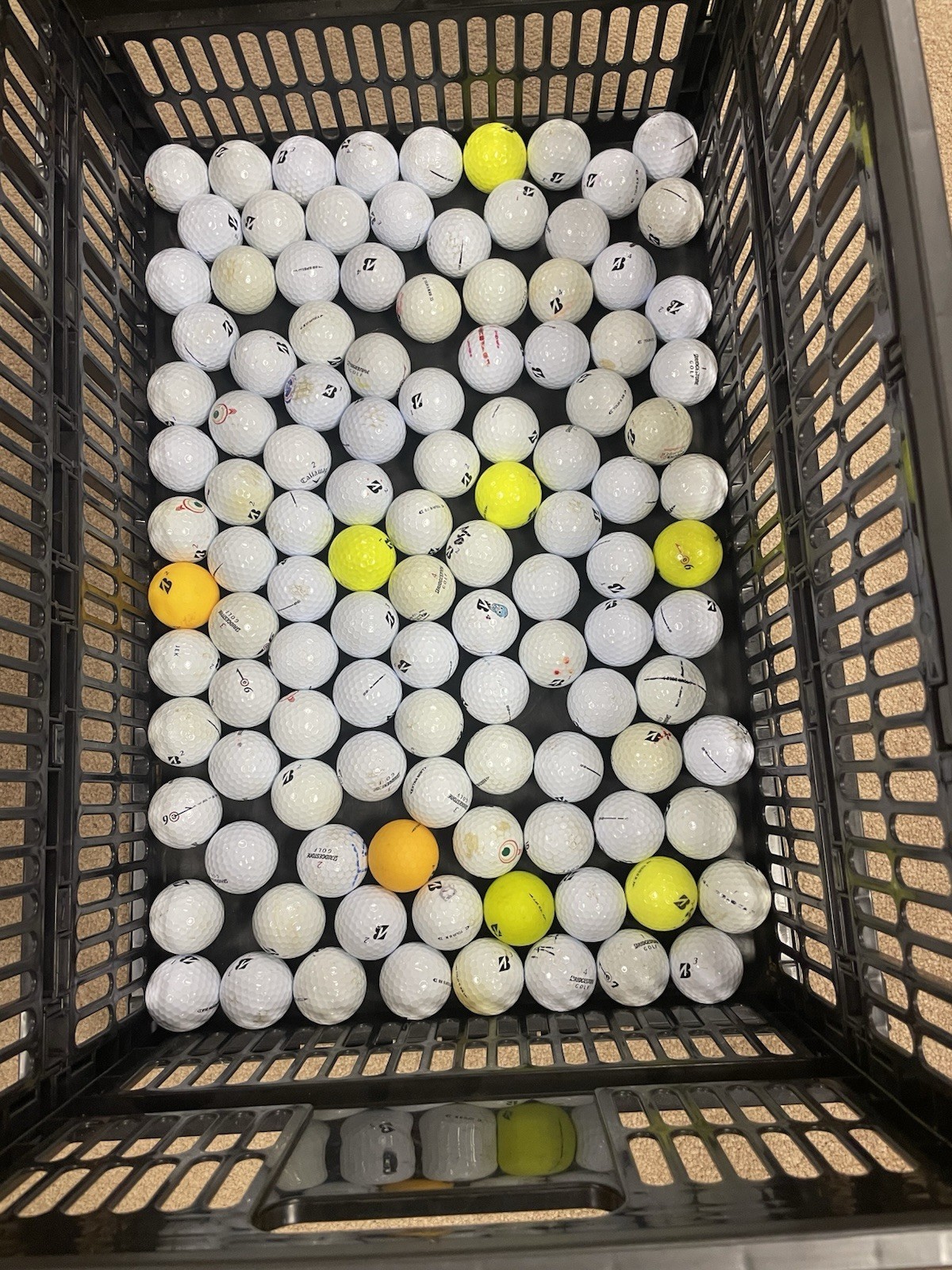 100 ASSORTED BRIDGESTONE USED GOLF BALLS in 3A CONDITION