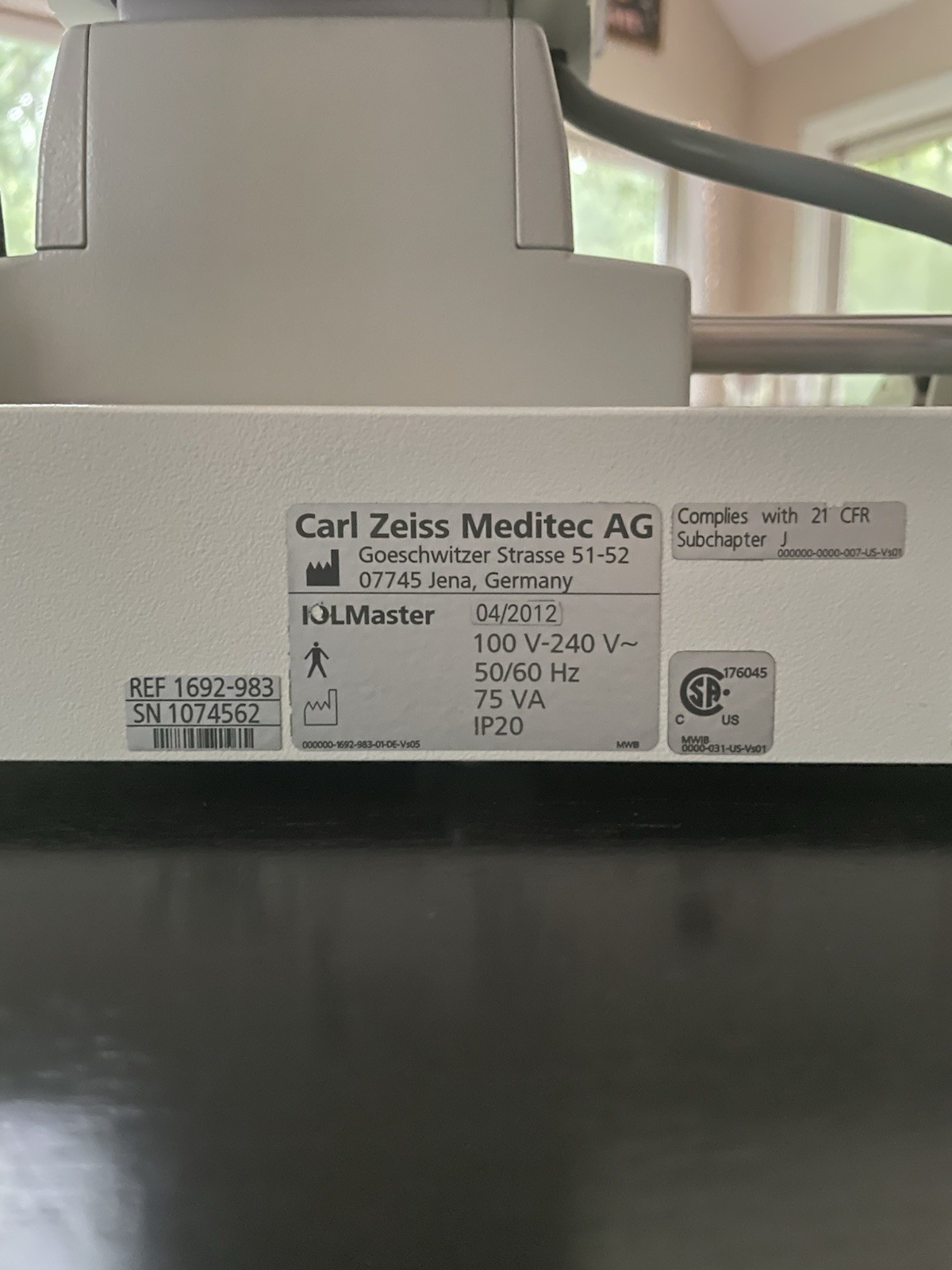 Carl Zeiss IOL Master 500 Optical Biometar