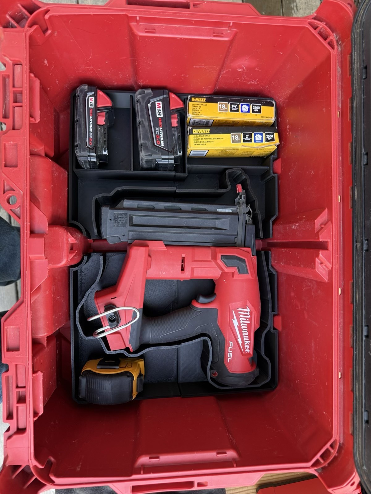 Insert Only for Milwaukee M18 2746 Brad Nailer PACKOUT 48-22-8425 Organizer