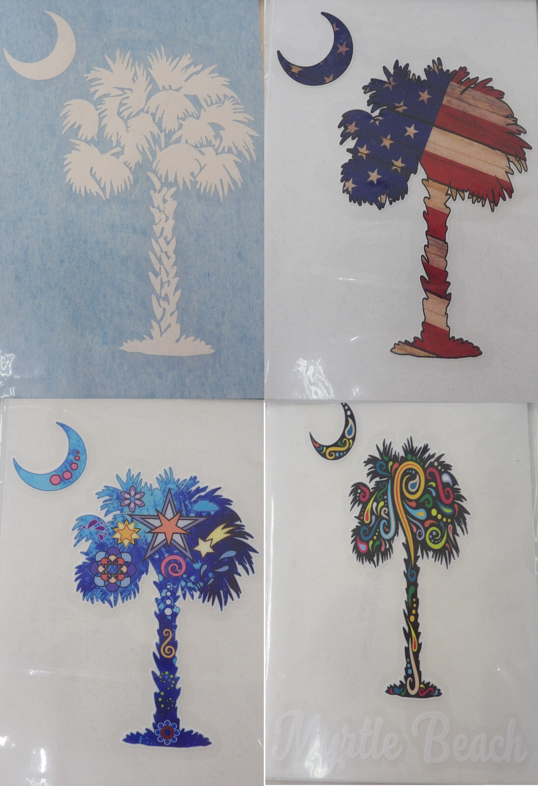 Palmetto Tree Sticker State South Carolina Vinyl Decal Car Window Truck Glass