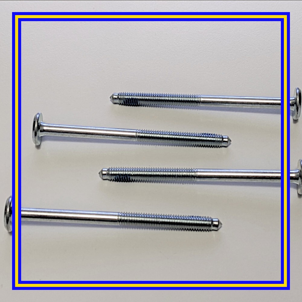 146654 x 4 IKEA Long Screws / Bolts with HEX Head, in Silver, M6