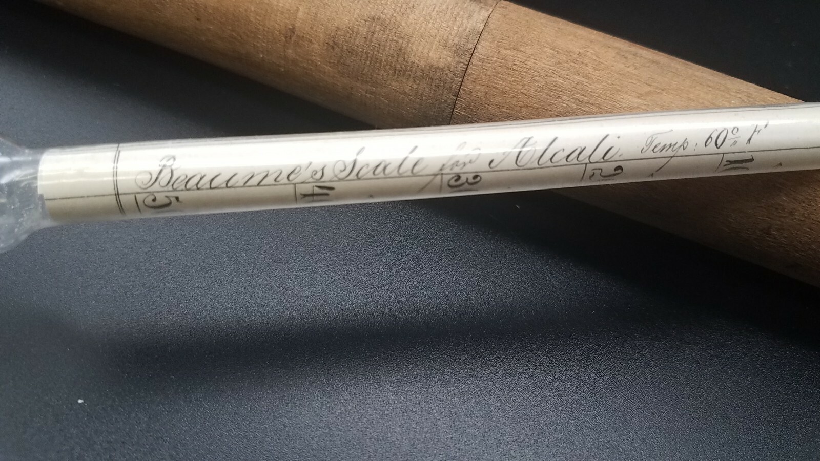 Antique Hydrometer ~ Baume Scale for Alcali