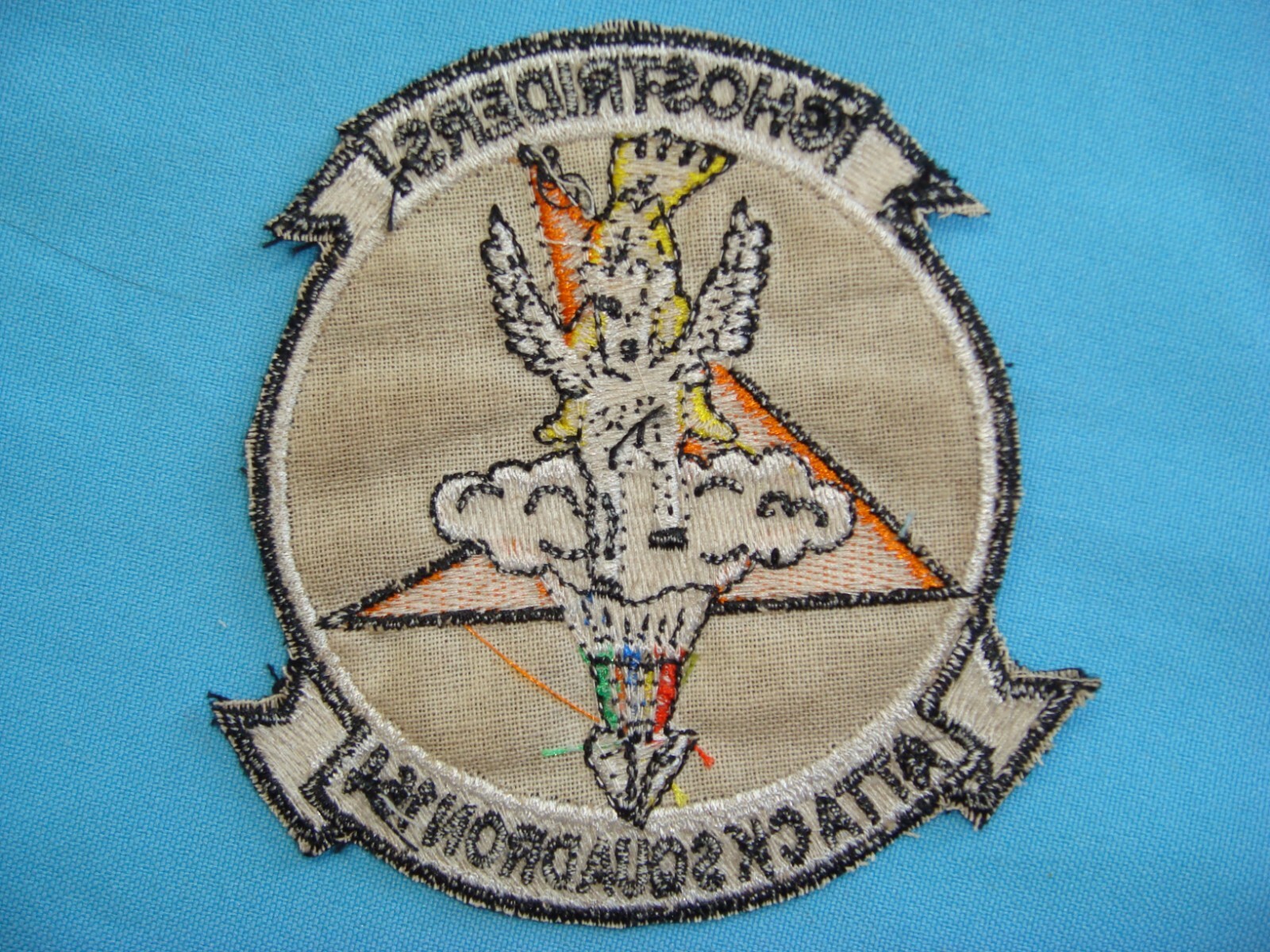 VIETNAM WAR PATCH, US NAVY ATTACK SQUADRON - 164 GHOST RIDERS