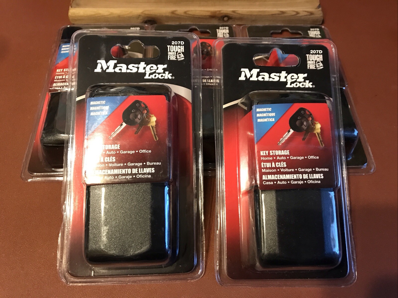Lot Of 5 Master Lock Magnetic Key Storage  # 207D