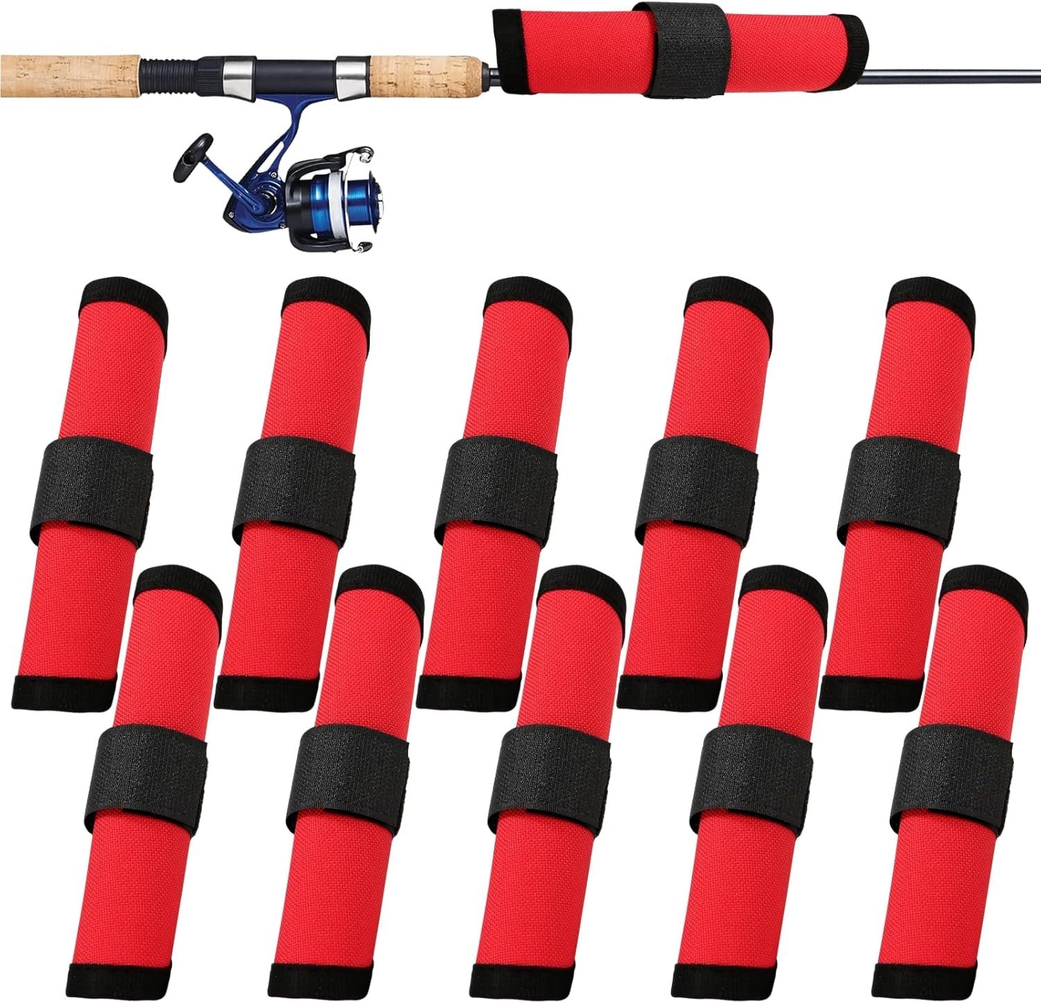 10 Pcs Fishing Hook Covers,Lure Covers,Fishing Lure Wraps,Protector Guard to Ke