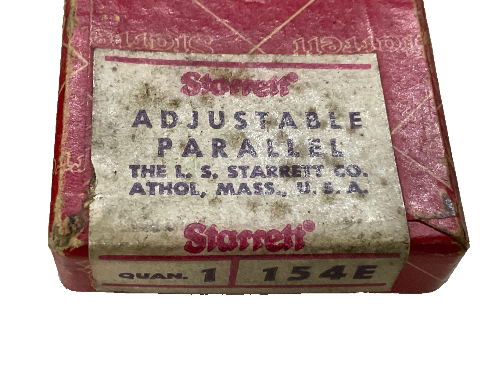 STARRETT TOOLS 154e PRECISION ADJUSTABLE PARALLEL, 1-5/16” to 1-3/4”, USA