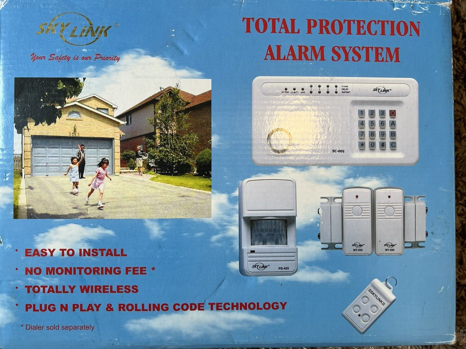 Skylink SC-100 Wireless Security Deluxe Security System (SC-100)