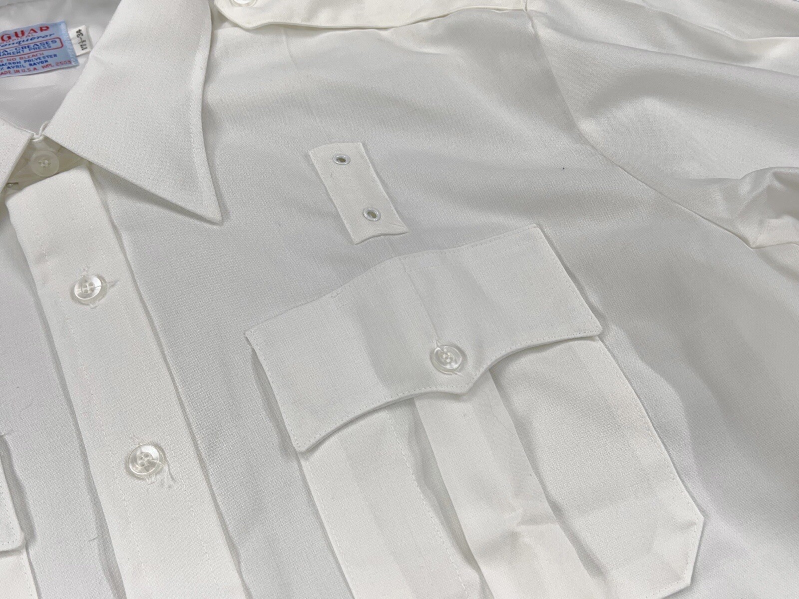 vintage conqueror styled service shirt Size 17.5 Nos