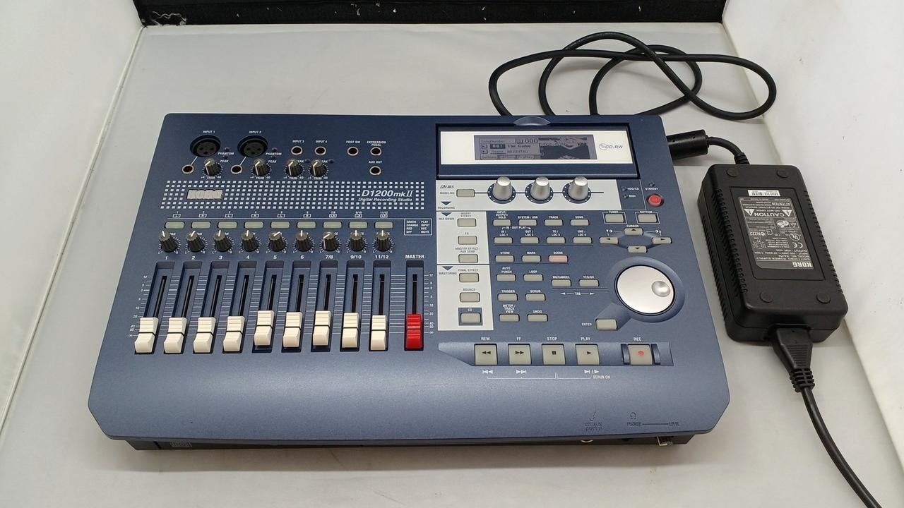 Korg D1200MKII Digital Recording Studio MTR with Power Supply & Copy Manual