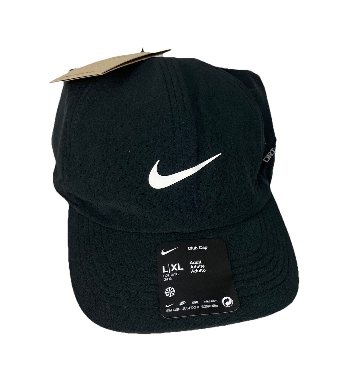 NEW Nike Dri-Fit ADV Club Cap Hat Tennis Black Mens Size L/XL FB5598-010