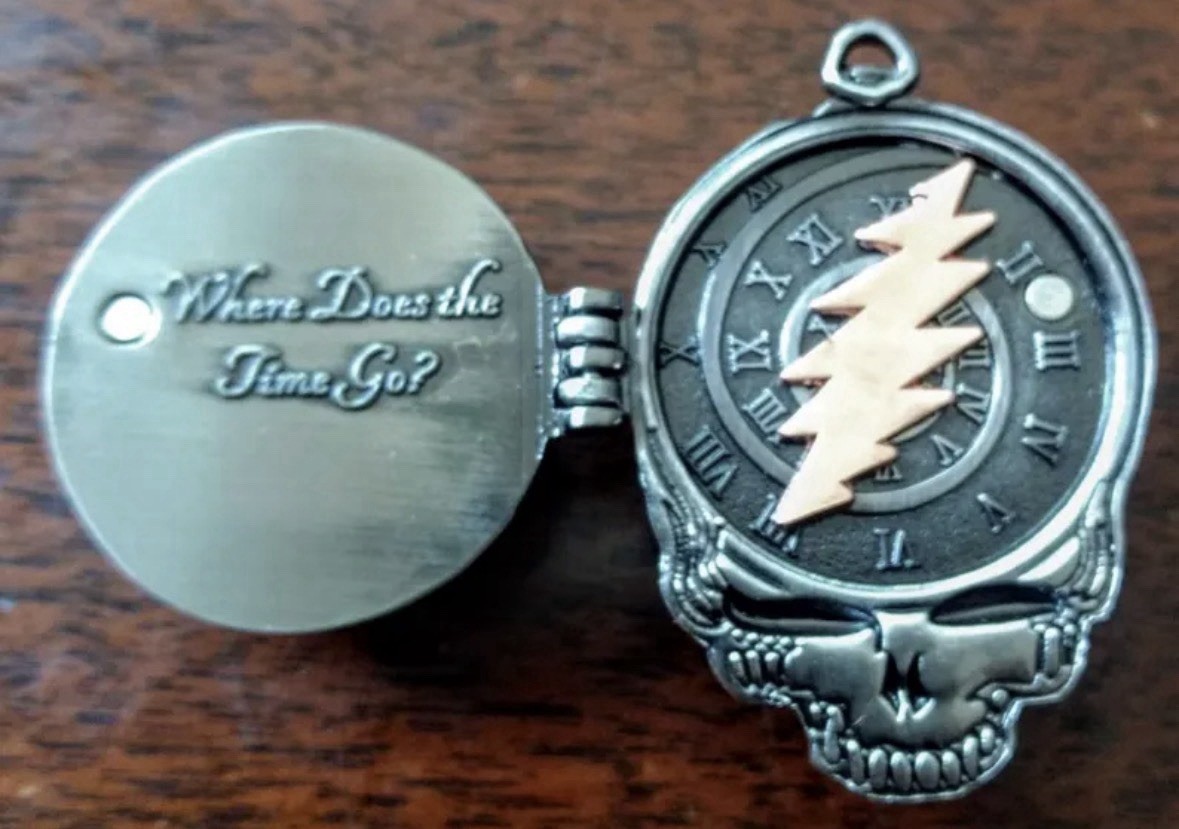 Silver Grateful Dead Uncle John’s Band Pin