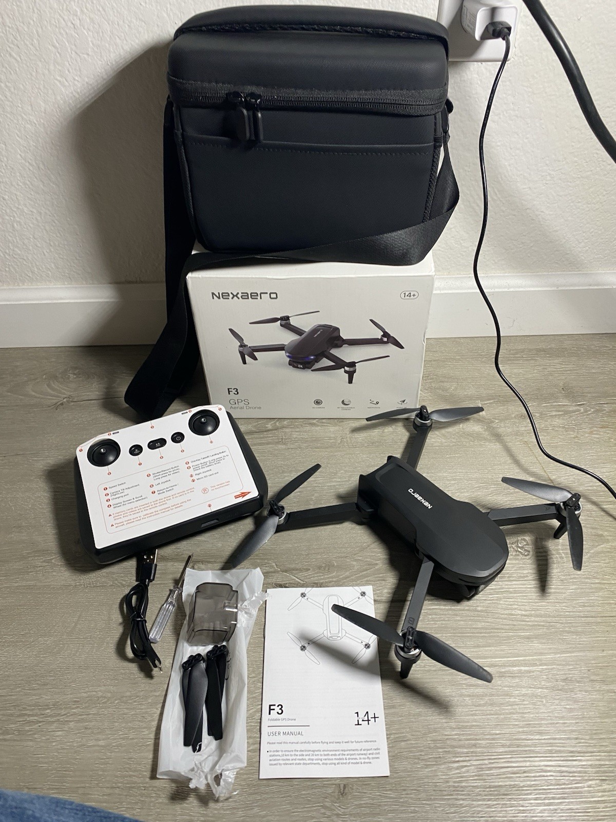 Nexaero F3 GPS Ready to Fly Drone 2K Camera Kit 64 Min Under 249 g READ UNTESTED