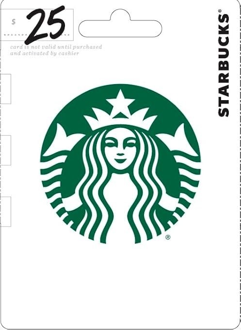 TWO.....$ 25.. STARBUCKS GIFT CARDS ( 50 USD VALUE...- /.  SEALED/ NEW...