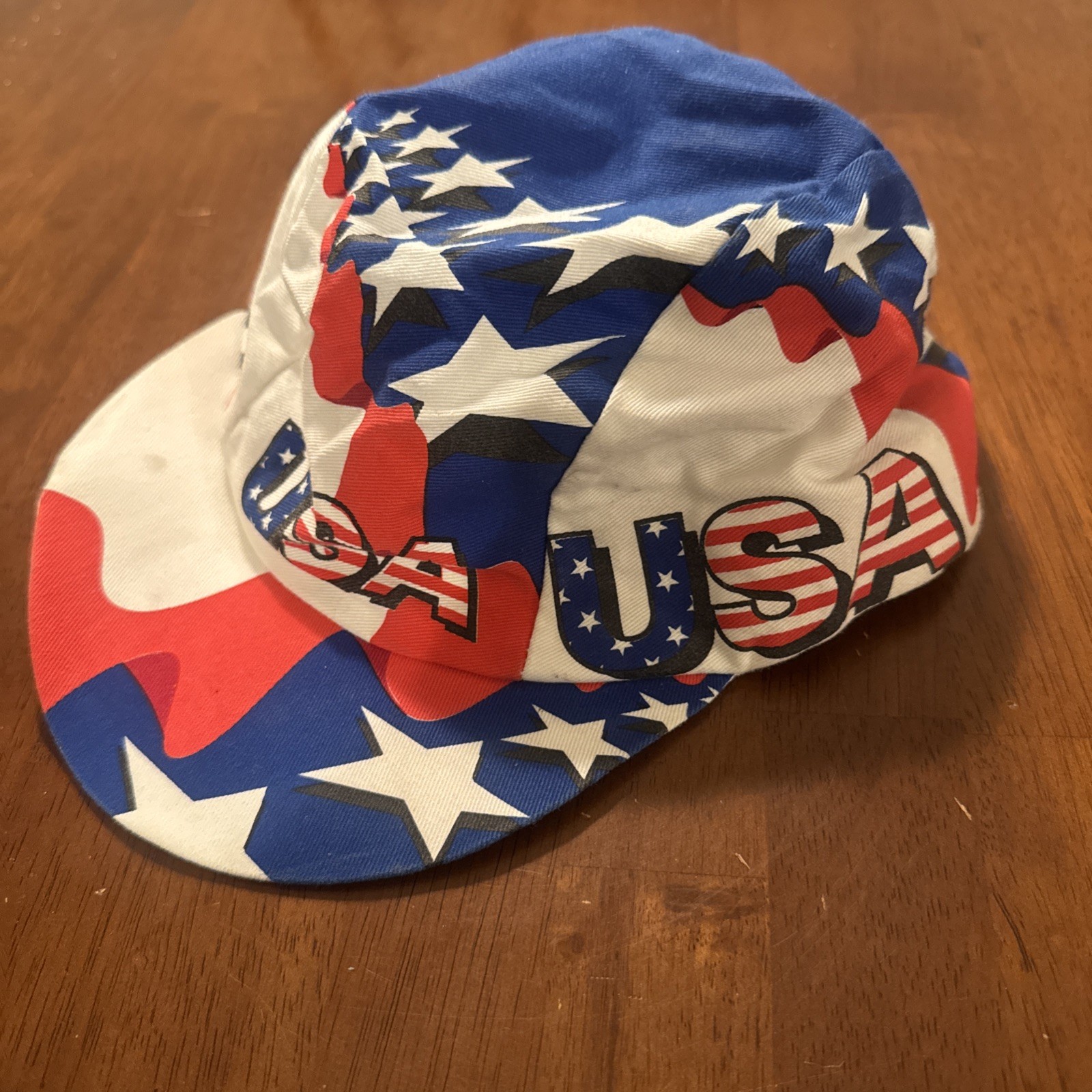 Vintage USA Red / White / Blue Cycling Cap