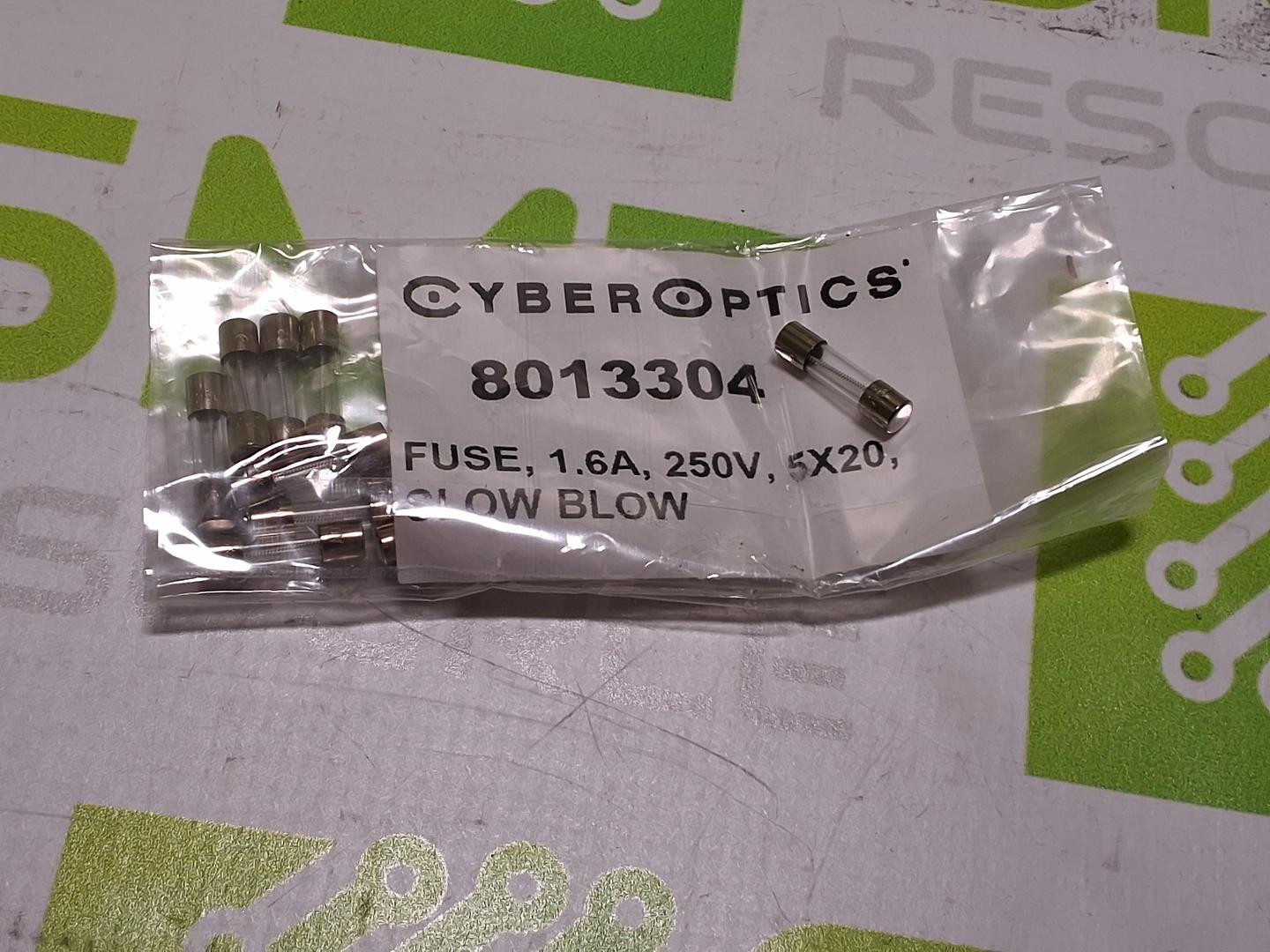 CYBEROPTICS 8013301 FUSE 1.6A 250V SLOW BLOW - LOT OF 10 - NEW