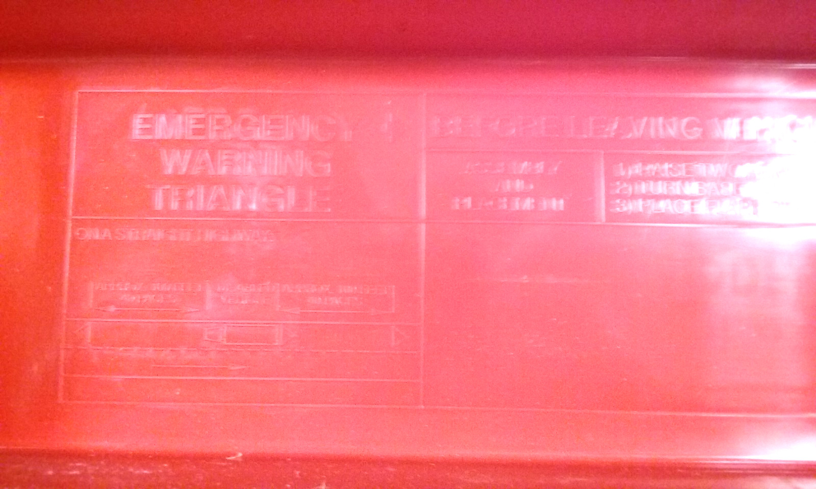 James King #1005 3 Triangles Warning Flare Kit with Case