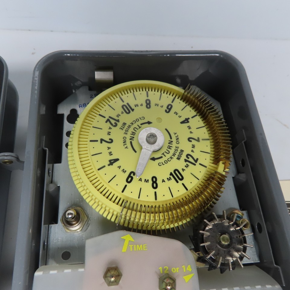 Dayton 2A206 Program Timer Switch Relay W/14 Day Skipper Mechanism 240V 25A 2HP