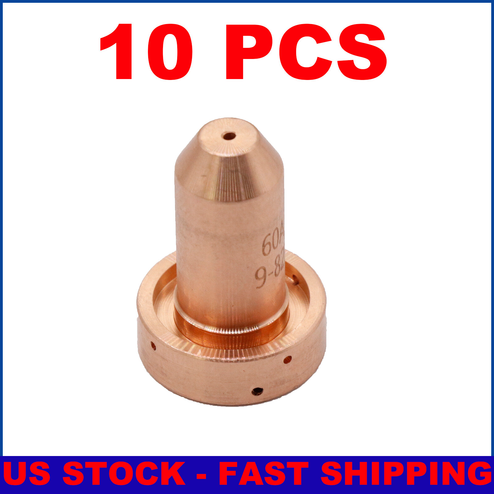10Pcs Plasma Torch Nozzle Consumables 60A for TD SL60 SL100 PK20 9-8210