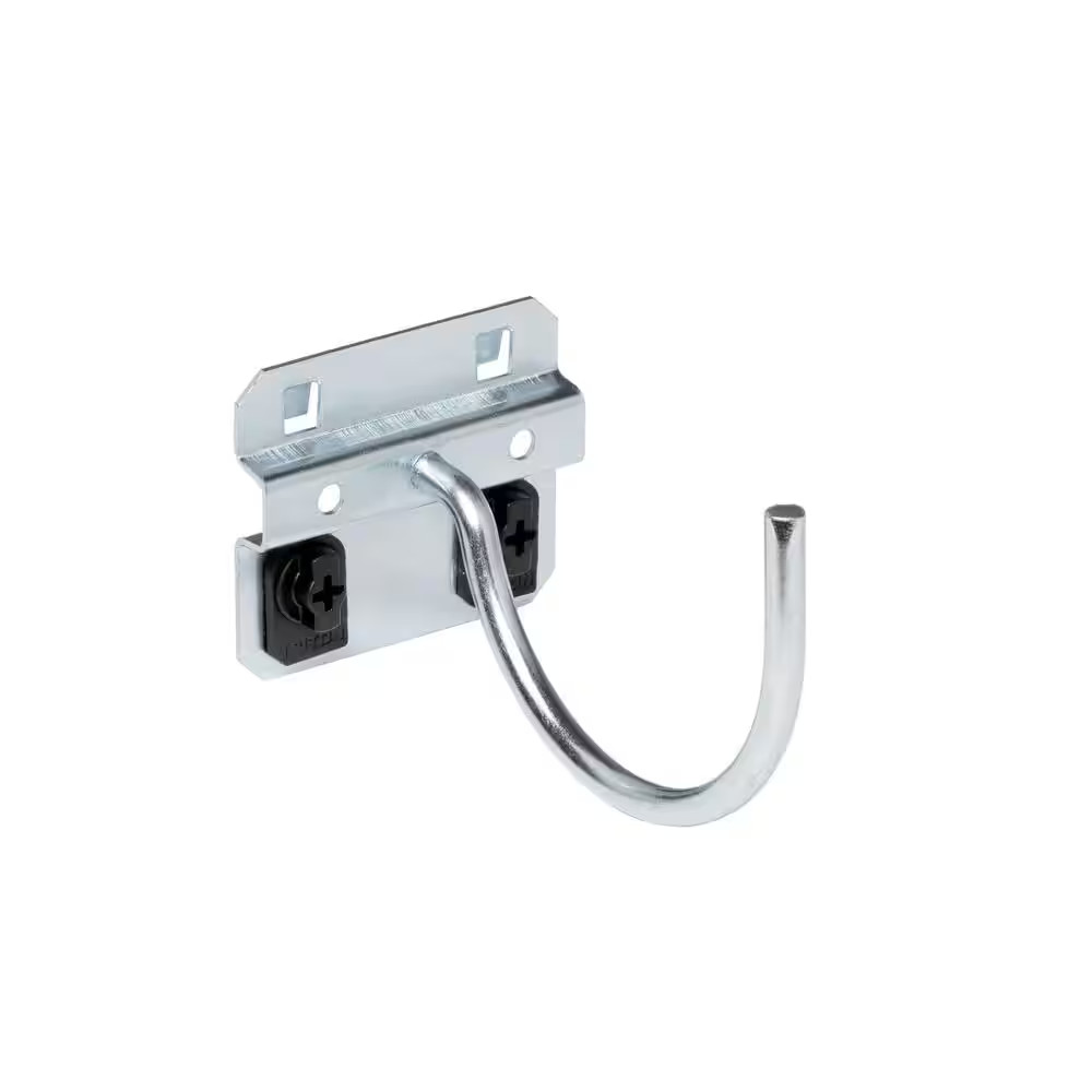 3-3/4 In. Curved 3-3/32 In. I.D. Zinc Plated Steel Pegboard Hook for Locboard (5