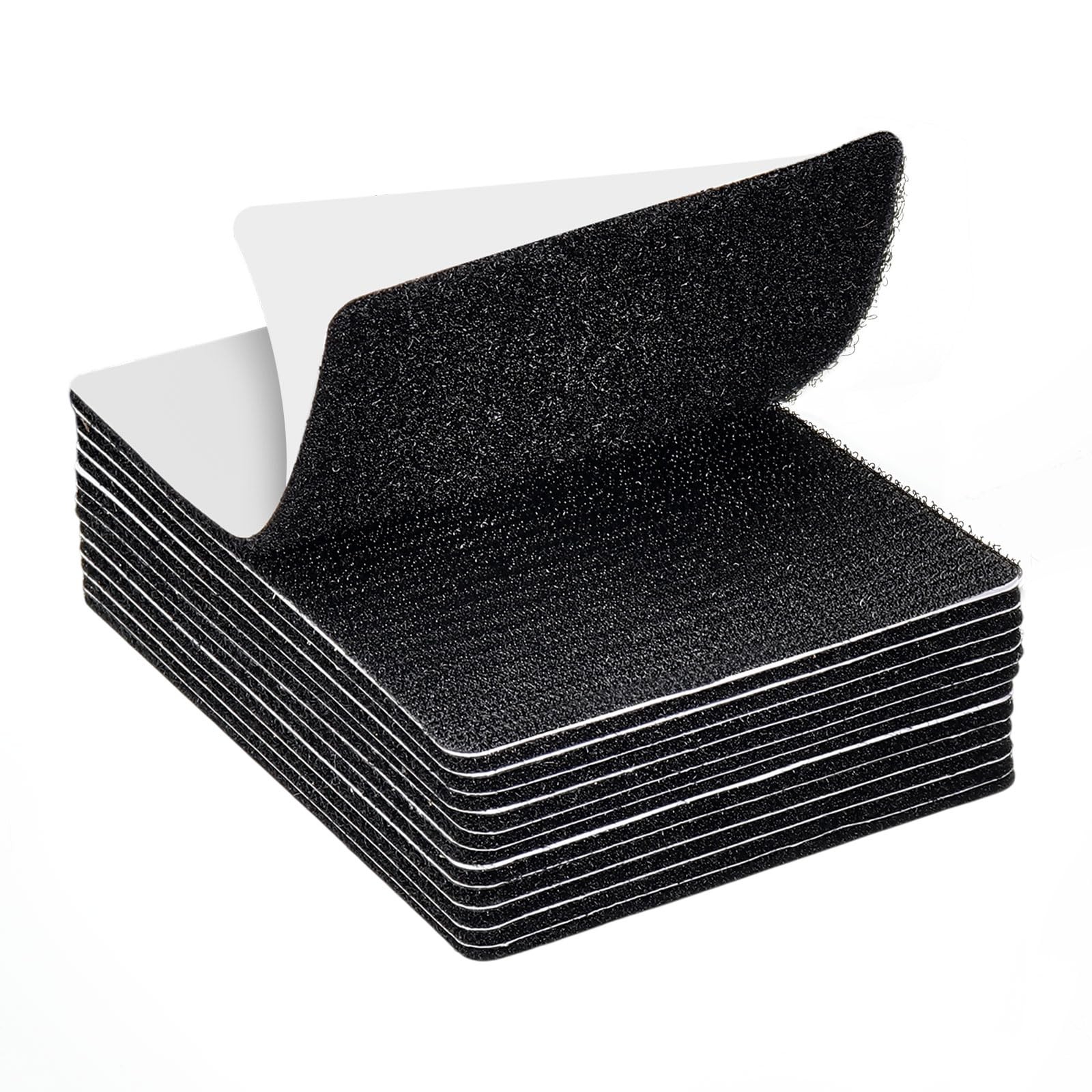 6 Pairs Hook and Loop Tape 4x6 Inch Double Sided Fastener for Patching Sewing