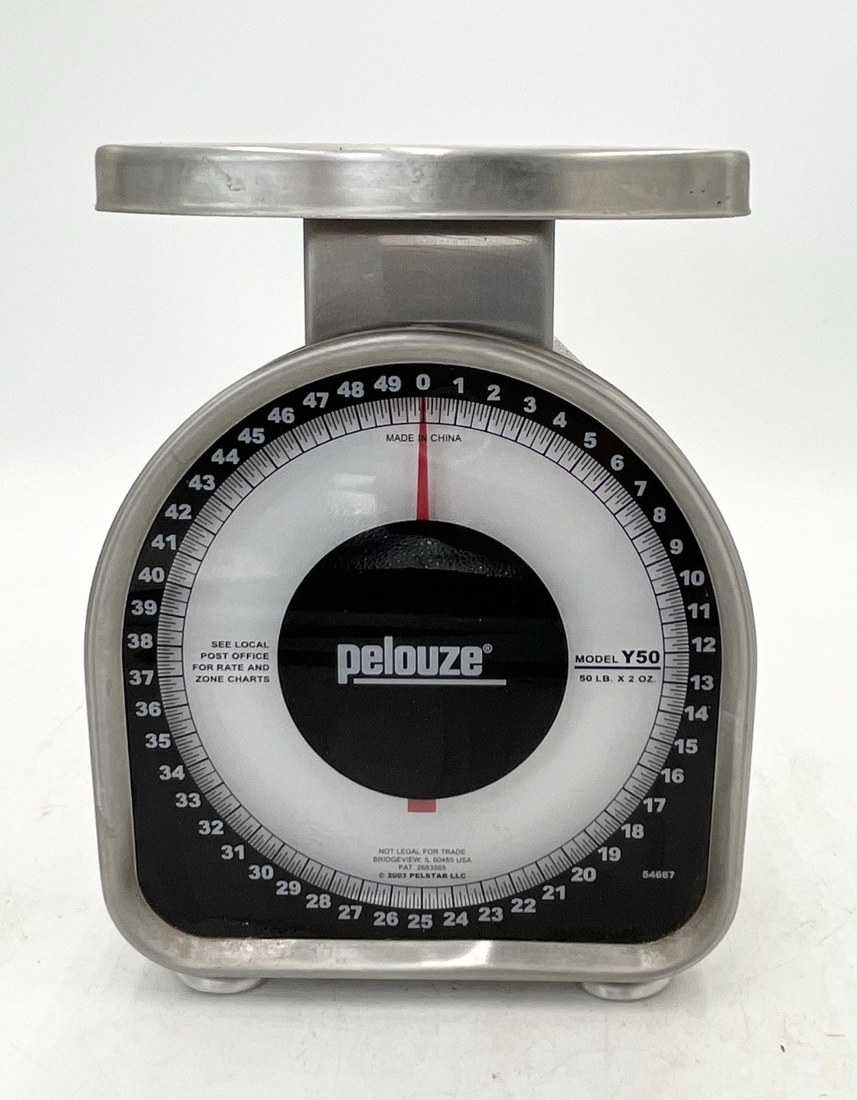 2003 Pelstar Pelouze Model Y50 Heavy Duty Postal Shipping Scale 50lbX2oz WORKS