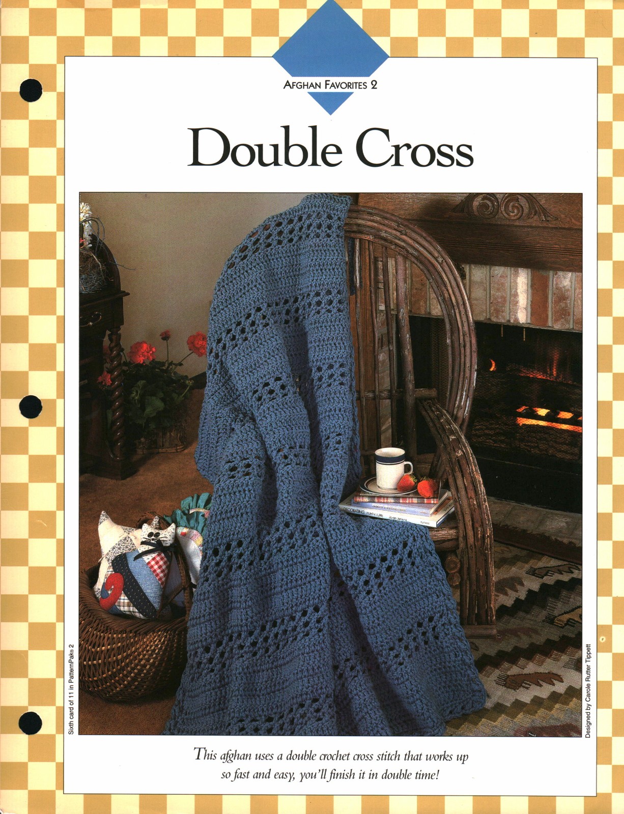 Double Cross Afghan - Afghan Favorites 2 | Vanna Crochet Faves 85020-F